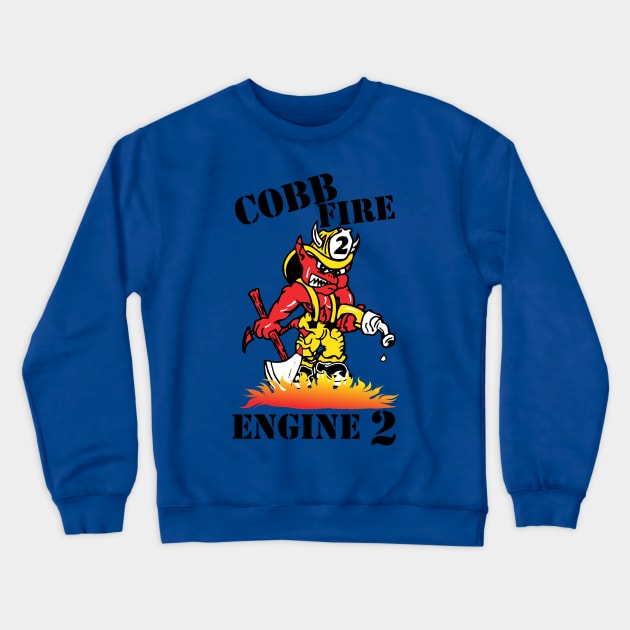 Cobb County Fire Engine 2 Devil Crewneck Sweatshirt by LostHose